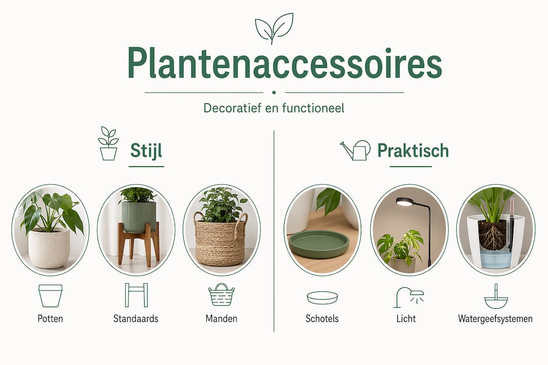 Infographic: handige plantenaccessoires en waarvoor je ze gebruikt