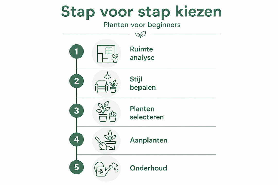 Infographic: in een paar stappen de juiste planten kiezen