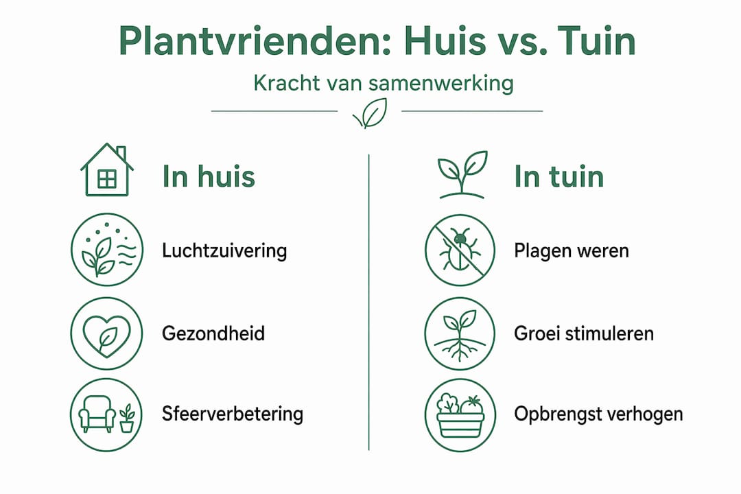 Overzicht: welke planten doen het goed in huis én tuin