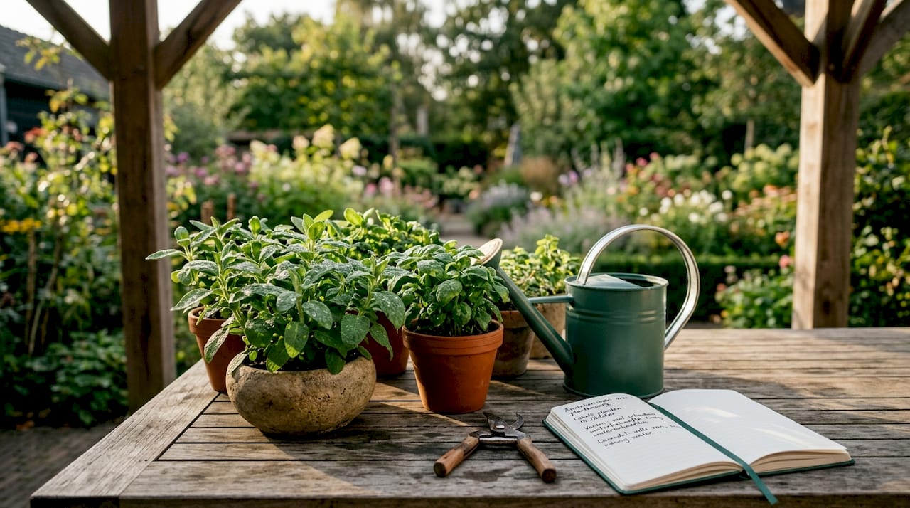 Op tafel staan gezonde, lokale planten die zich moeiteloos aanpassen aan het veranderende klimaat.