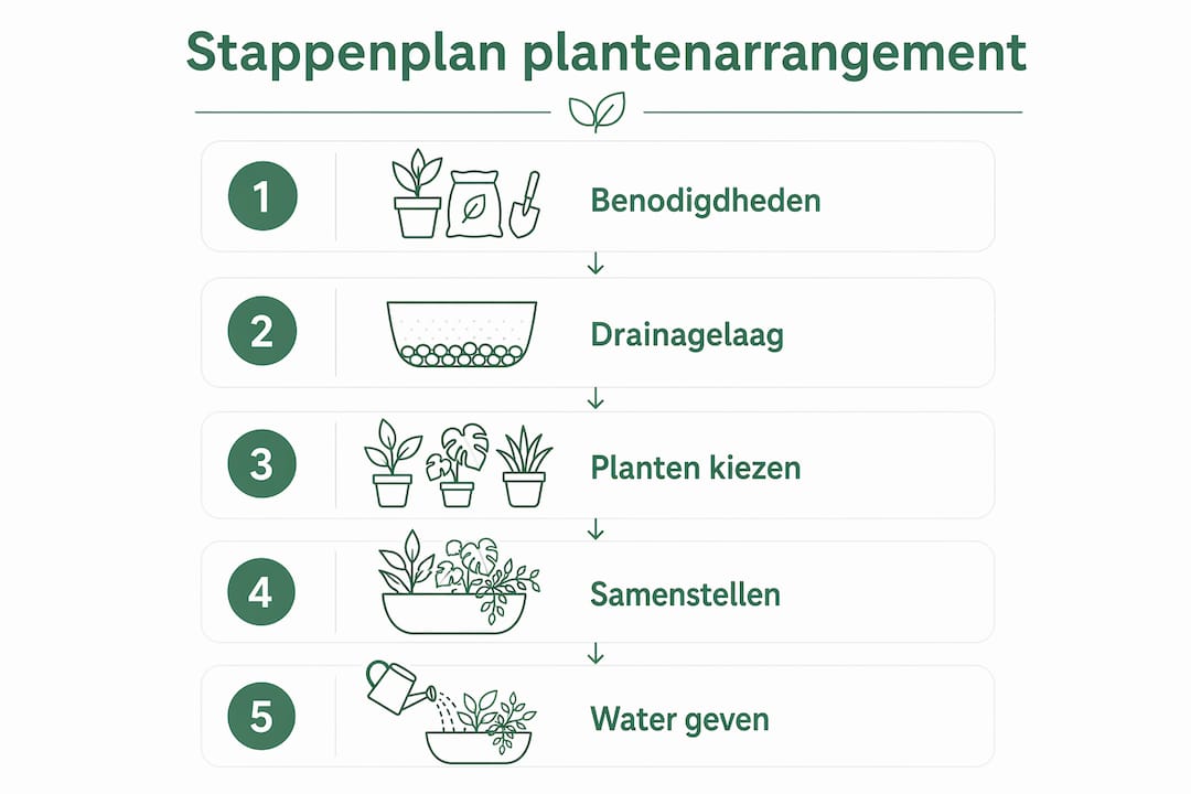 Stappenplan: zo stel je je planten mooi samen