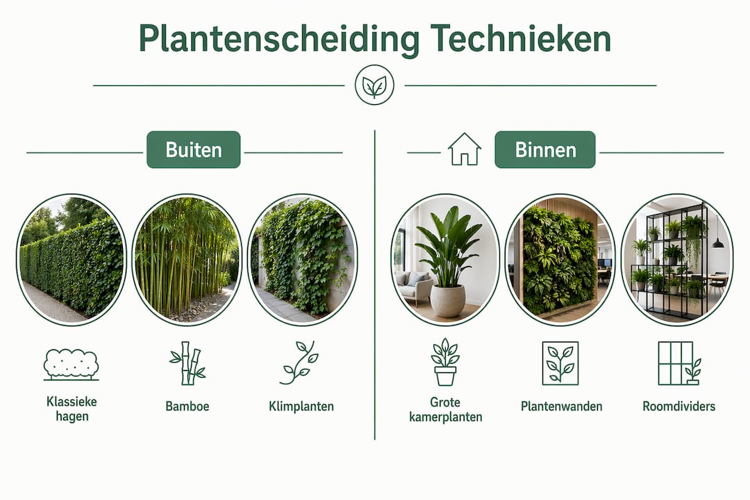 Infographic: de verschillen tussen afscheidingen voor binnen en buiten op een rij