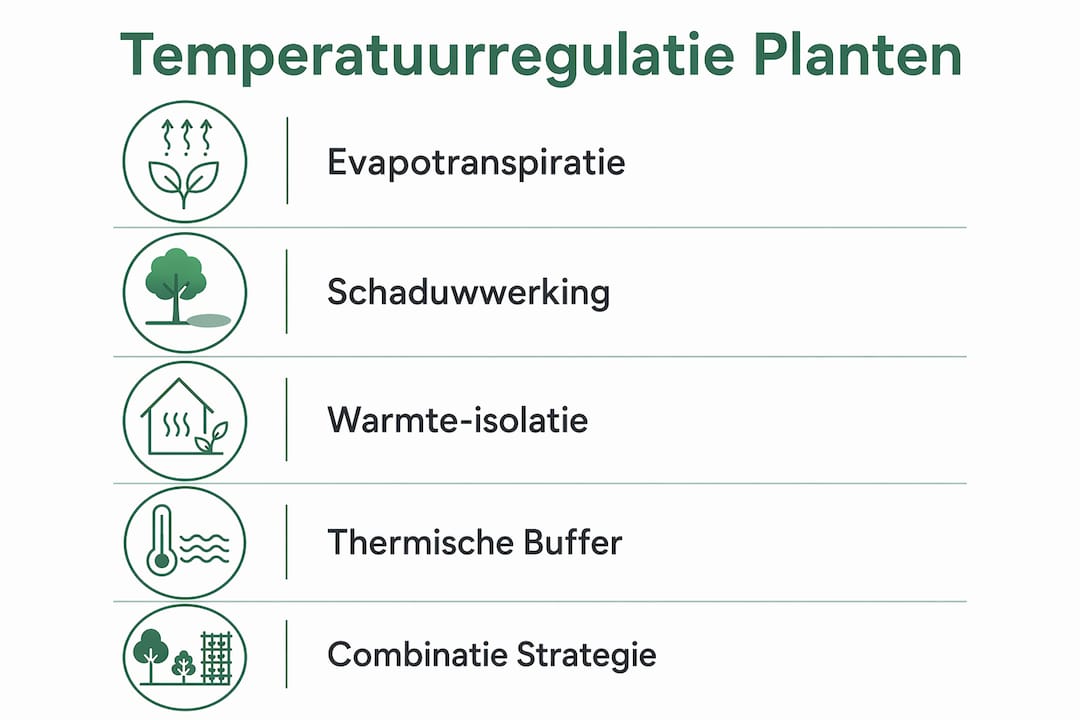 Overzicht: vijf manieren waarop planten hun temperatuur regelen