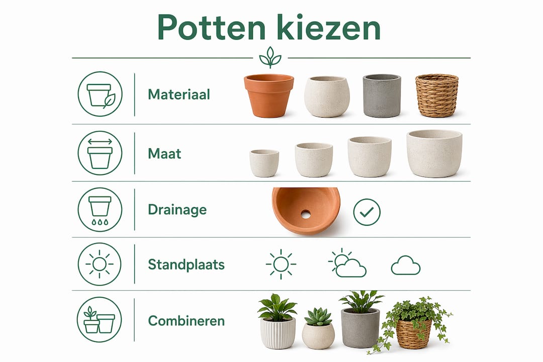 Overzicht: zo kies je milieuvriendelijke bloempotten stap voor stap