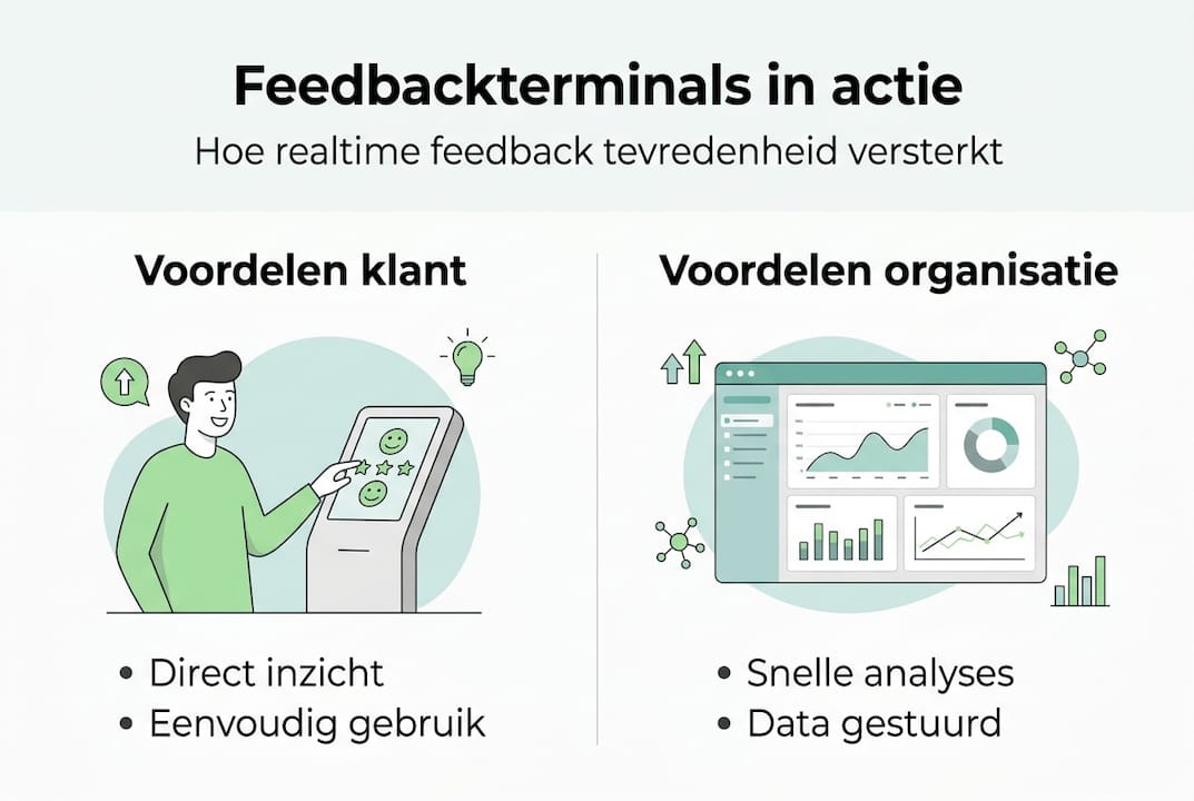 Infographic: de voordelen van feedbackzuilen voor verschillende doelgroepen