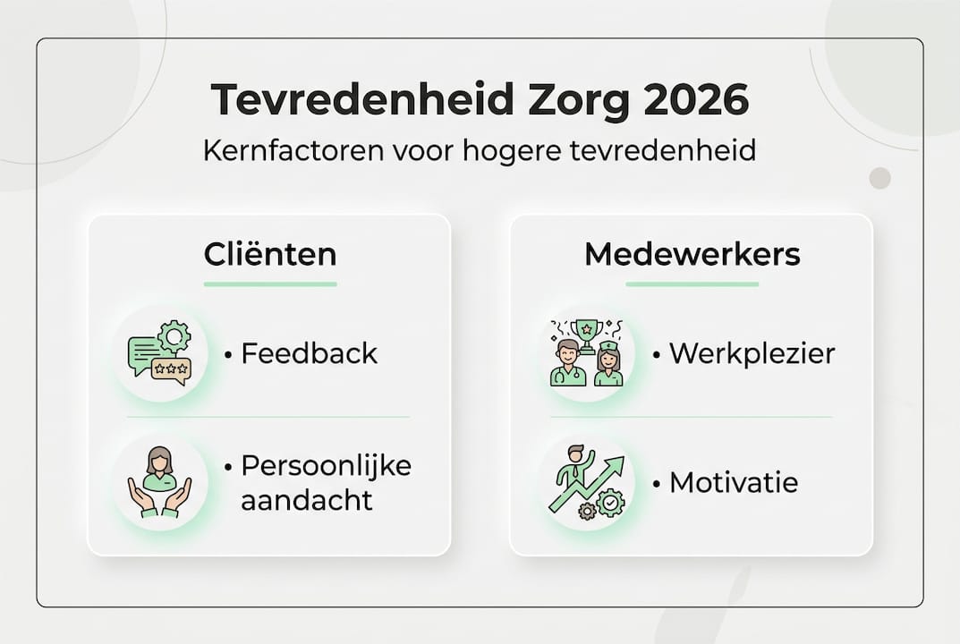 Infographic: belangrijkste inzichten over tevredenheid in de zorg