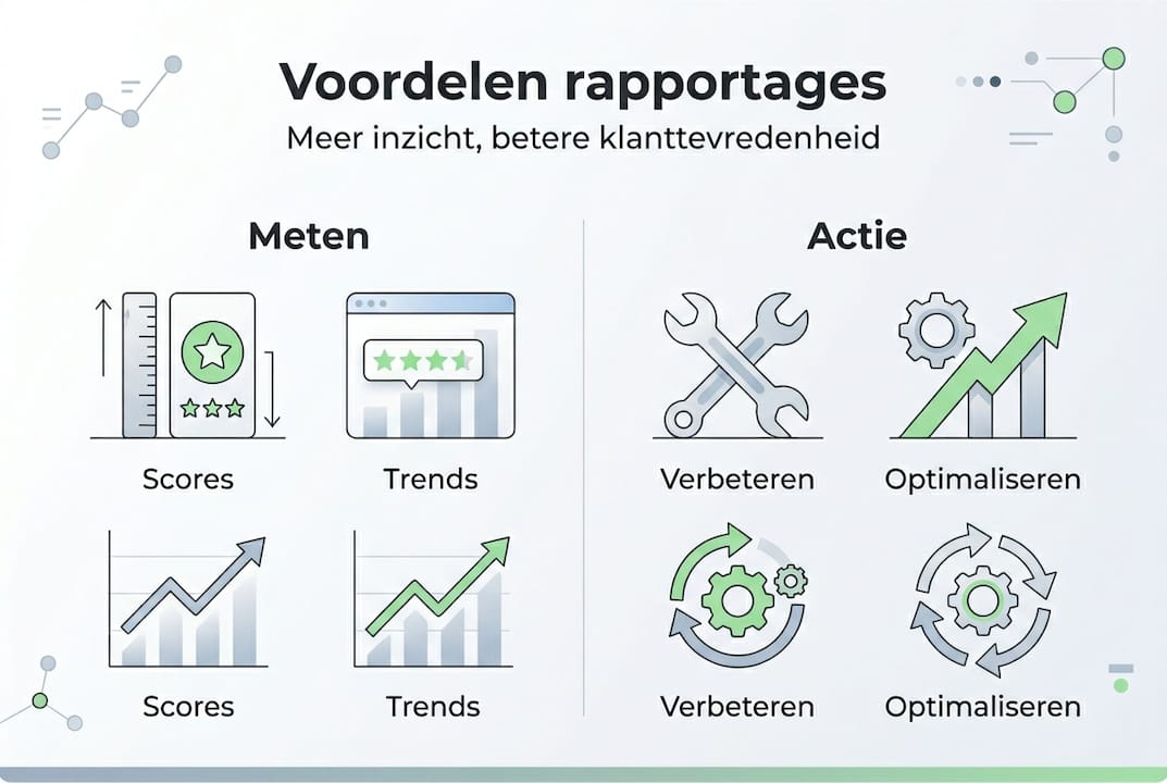 Infographic: de belangrijkste voordelen van rapportages in één oogopslag