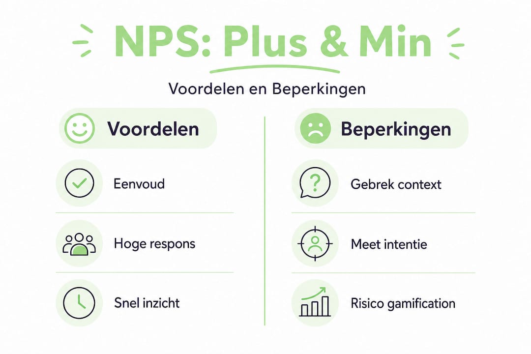 Infographic: De plus- en minpunten van NPS op een rij