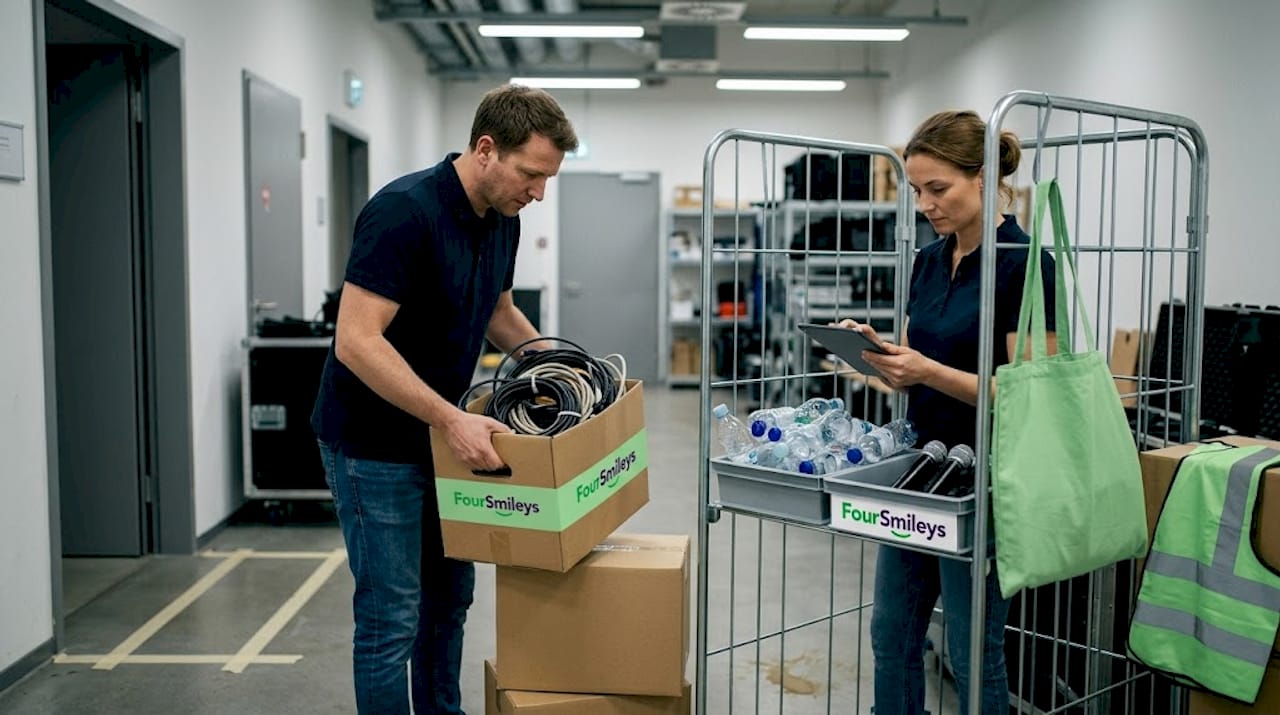 Mensen achter de schermen bij de organisatie van evenementen
