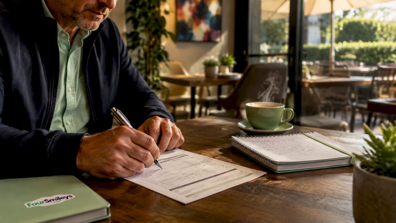 Detailopname van handen die werken aan feedbackprocessen in een CRM-systeem