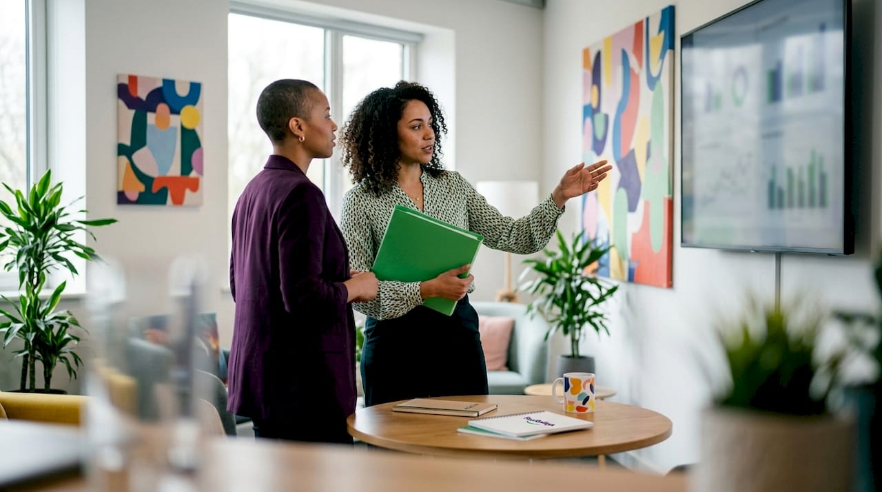 Collega’s die samen sparren over omnichannel strategieën