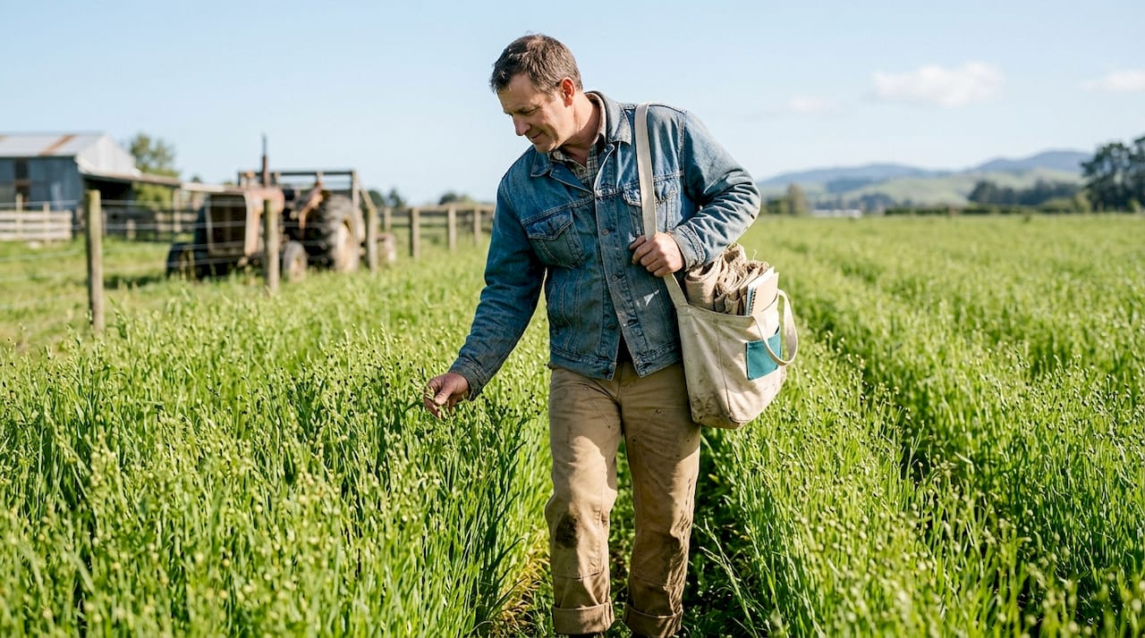 Inspecting flax for organic linen