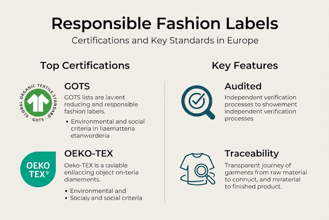Infographic of top eco certifications and features