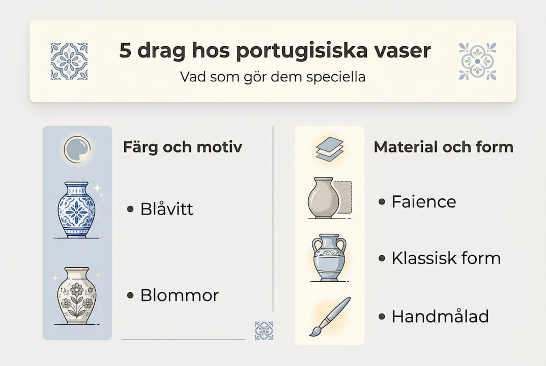 En överskådlig guide till vad som kännetecknar portugisiska vaser