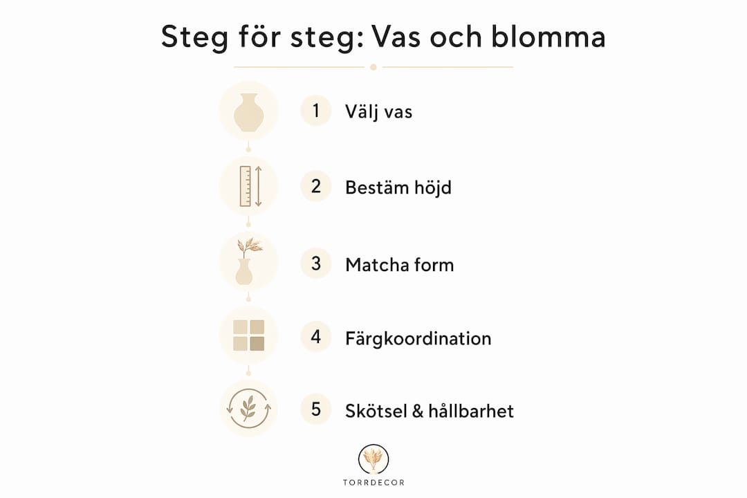 Guide i bild: Så väljer du rätt vas och blommor steg för steg