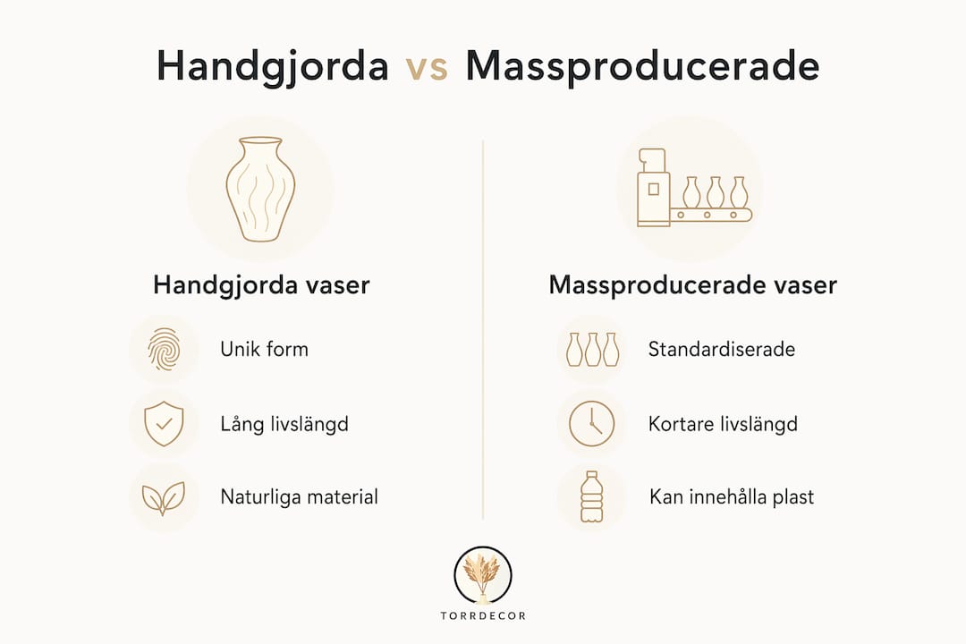 Infografik: Så adskiller håndlavede vaser sig fra masseproducerede