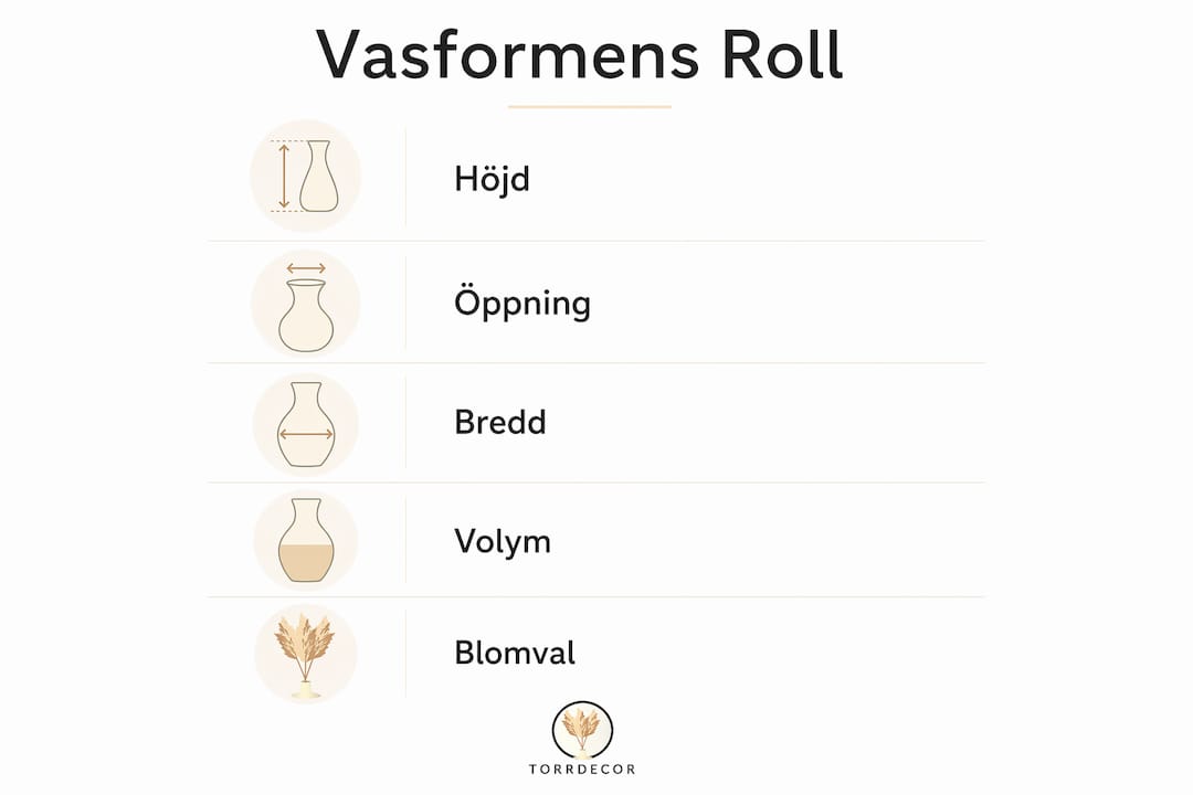 En infografik, der guider dig gennem de vigtigste trin, når man former en vase