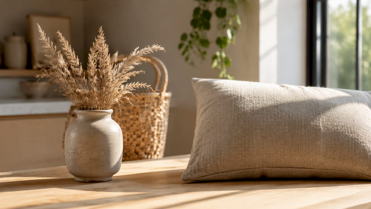 Naturliga material och strukturer är ett enkelt sätt att skapa en varm och inbjudande känsla hemma. Trä, linne och sten ger både personlighet och harmoni i inredningen – och passar lika bra i moderna som klassiska hem.