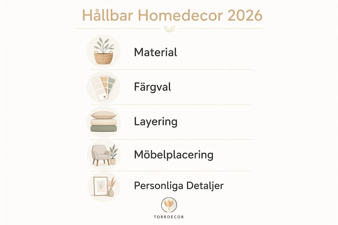 Illustration: Så inreder du ditt hem hållbart – steg för steg inför 2026