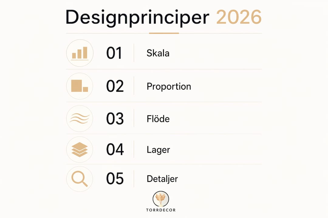 En överskådlig infografik som förklarar de viktigaste principerna inom design