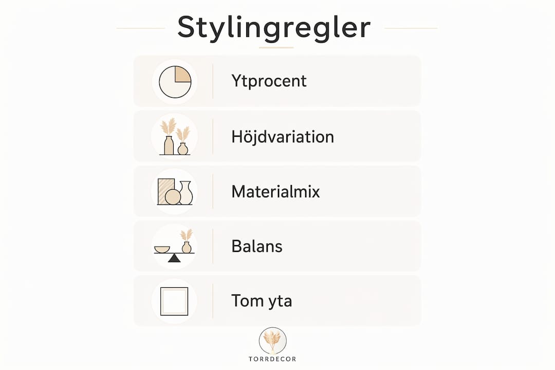 En inspirerende infograf som giver dig smarte tips til at style sofabordet – her får du enkle regler at følge for et flot og harmonisk resultat.