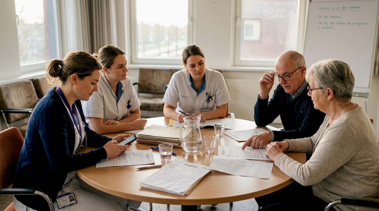 Het zorgteam stelt samen een behandelplan op, waarbij ieders expertise wordt benut en er echt wordt samengewerkt.