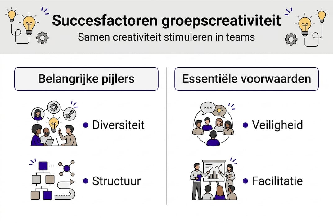 Infographic: Wat maakt groepscreativiteit succesvol?