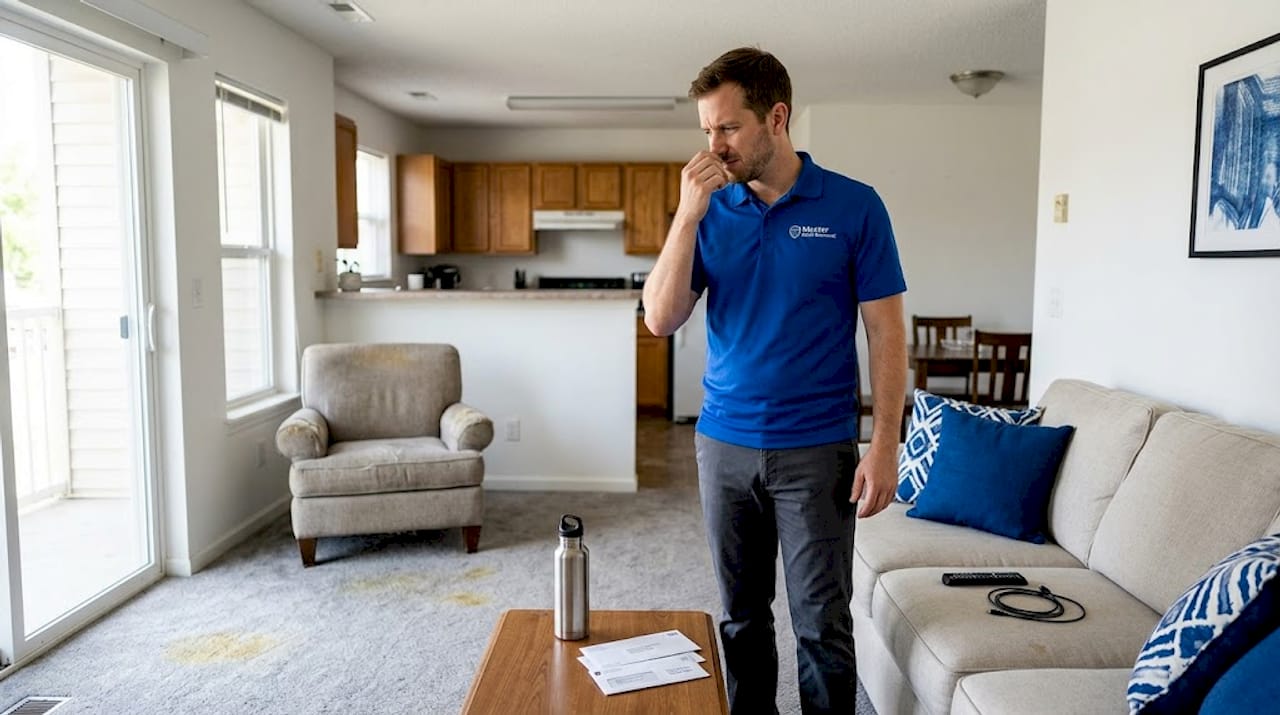 Tenant noticing lingering odor in rental
