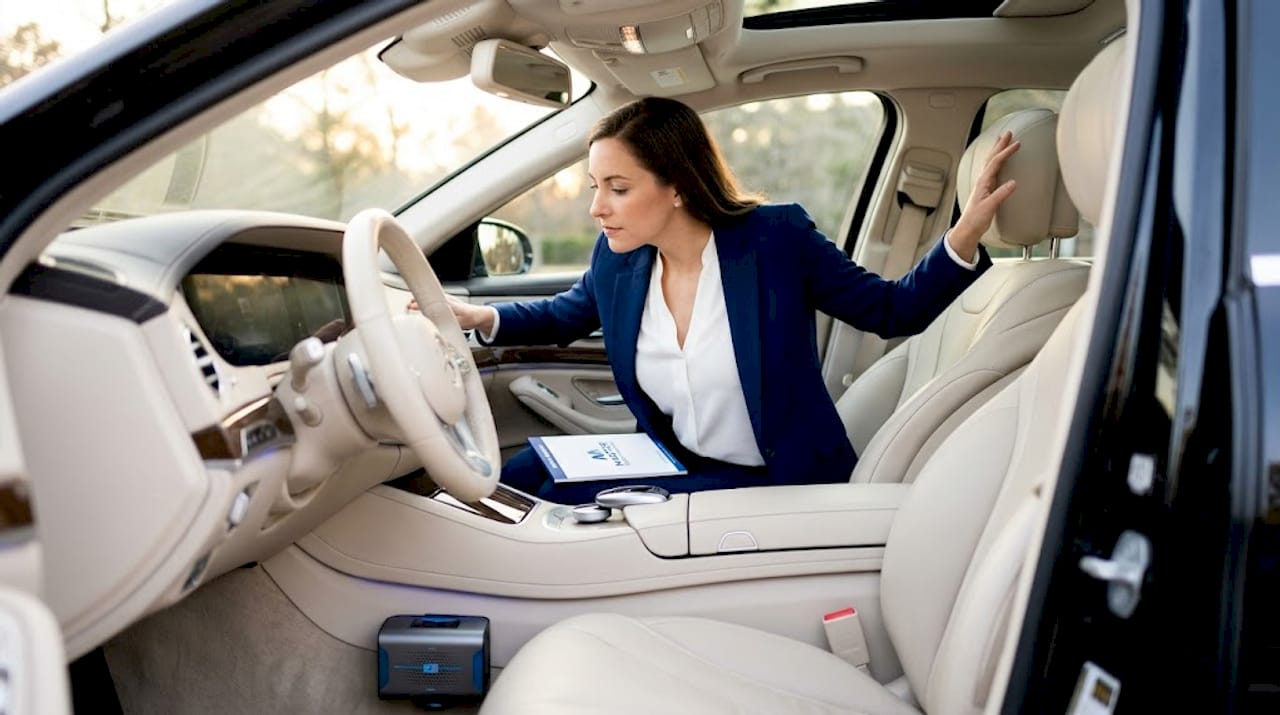 Quality control inspection of luxury vehicle interior