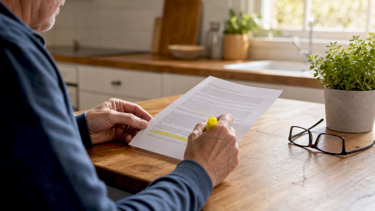 Hands highlighting odor removal contract exclusion clause
