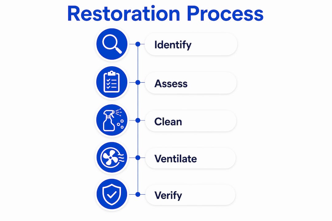 Infographic outlining hotel freshness restoration steps