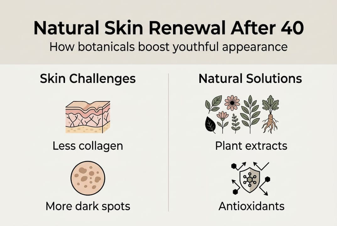 Infographic skin renewal and natural remedies