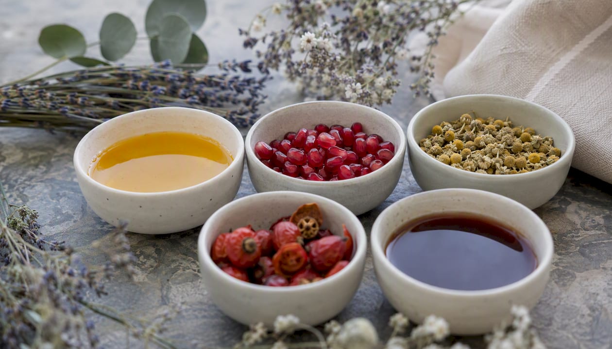 Natural plant extracts for skincare