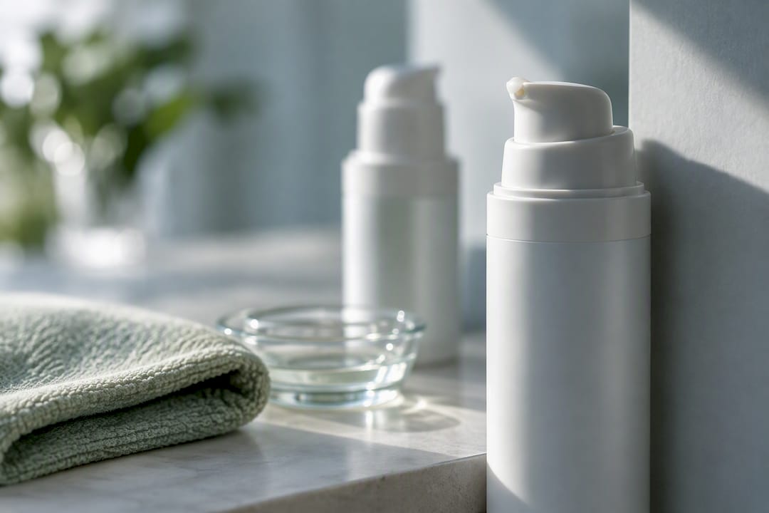 Opaque airless dispenser protected from light