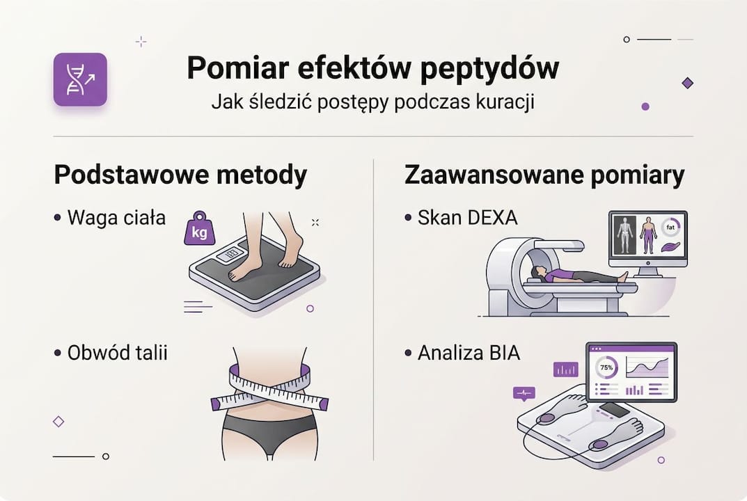 Infografika: jak skutecznie śledzić działanie peptydów