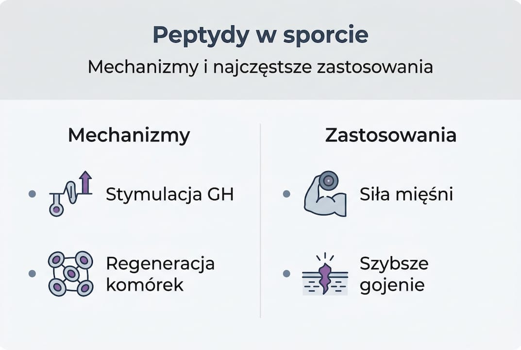 Peptydy – jak działają i do czego się je wykorzystuje? Infografika