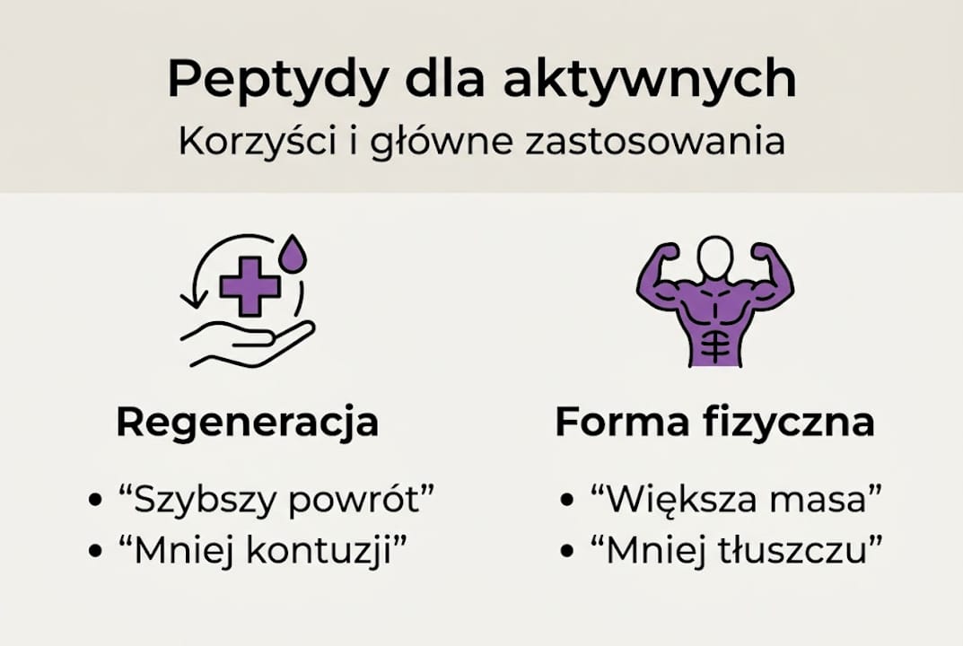 Infografika: Peptydy – dlaczego warto je stosować i jak wpływają na zdrowie