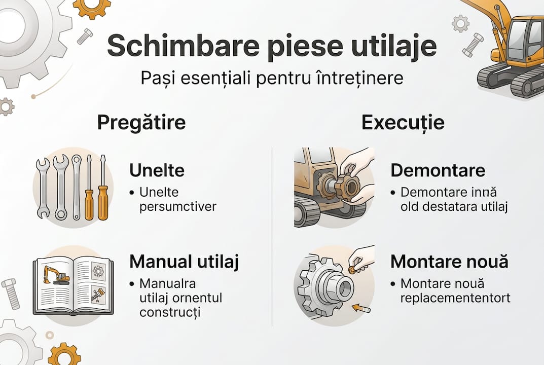 Infografic: cum să schimbi piesele pas cu pas