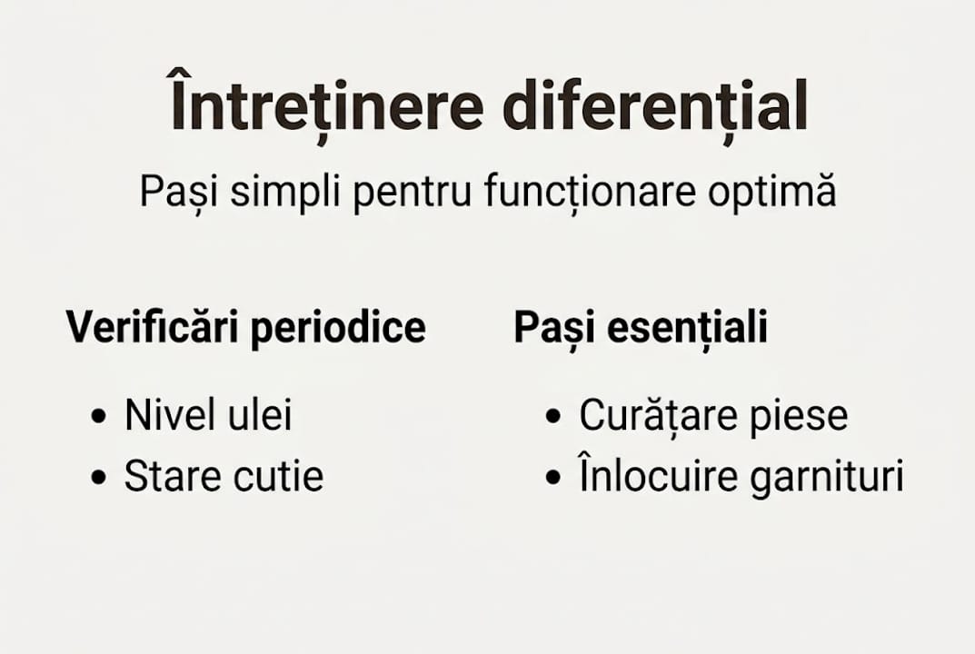 Ghid vizual pentru întreținerea diferențialului la buldoexcavator