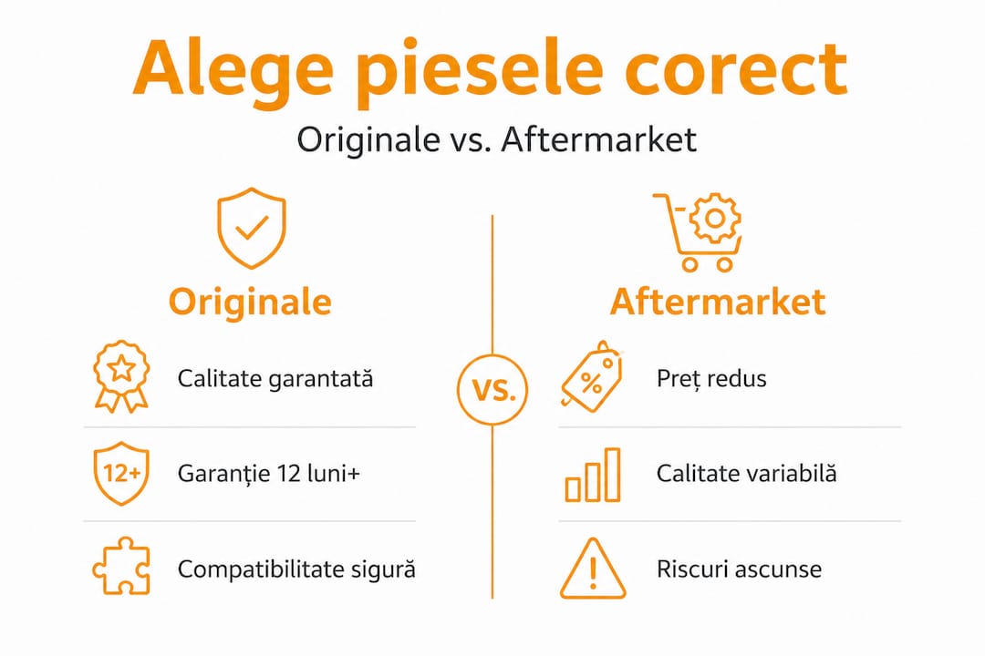 Infografic: diferențe între piesele originale Volvo și cele aftermarket