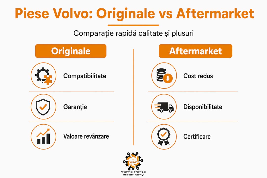 Infografic: diferențe între piesele originale Volvo și cele aftermarket