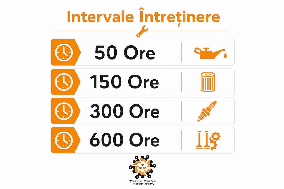 Infografic: când și cum să faci reviziile periodice la utilajele Yanmar