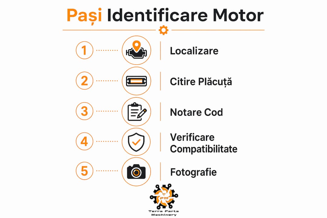 Infografic: cum identifici rapid motorul SISU AGCO – pașii esențiali