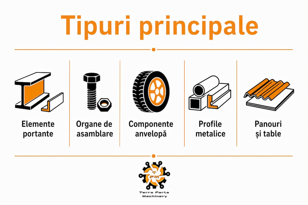 Infografic: cele mai importante categorii de elemente utilizate în construcții