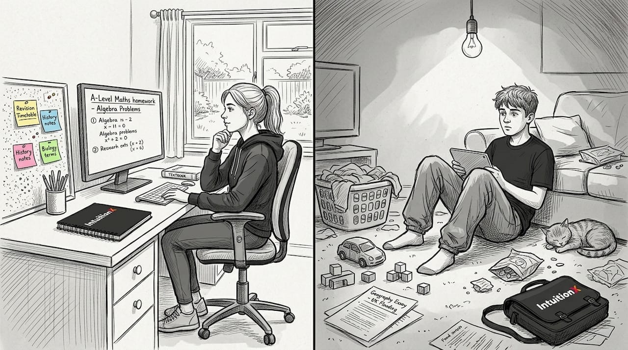 Contrast of students’ online learning environments