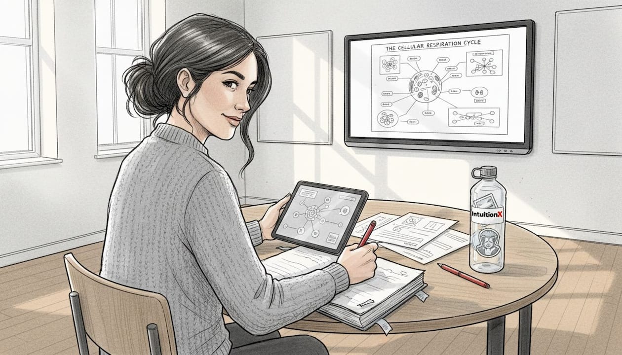 Teacher reviewing ai tool visual explanation