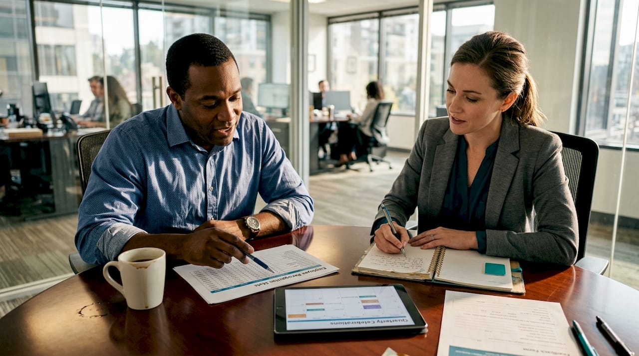 HR managers plan recognition process