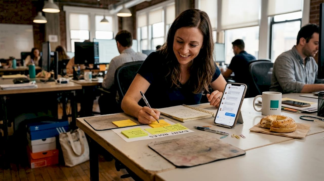 Employee assigning event coordination roles