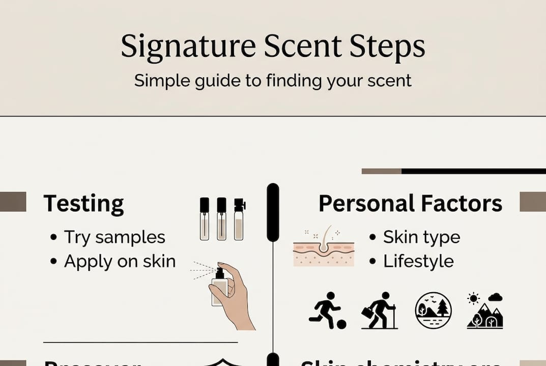 Infographic showing steps for scent discovery