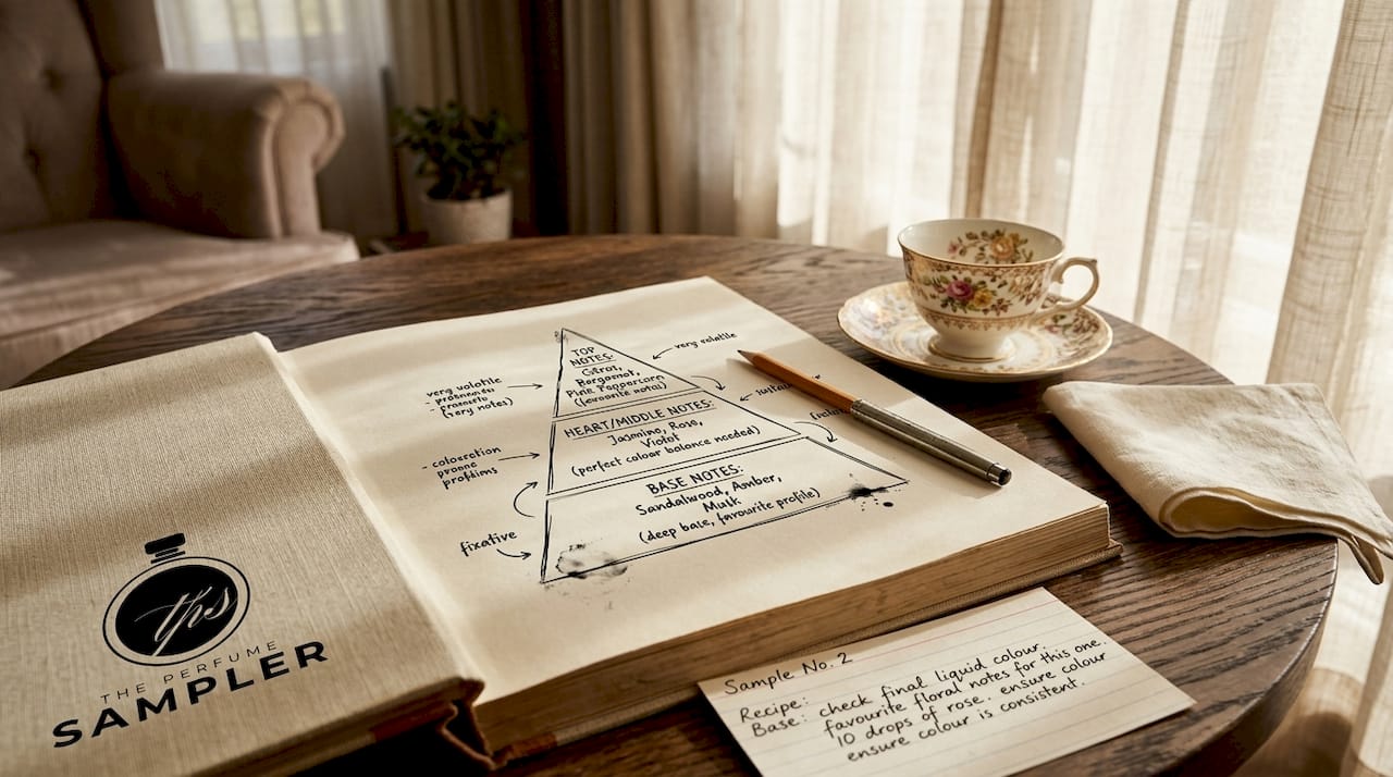 Olfactory pyramid diagram in open book